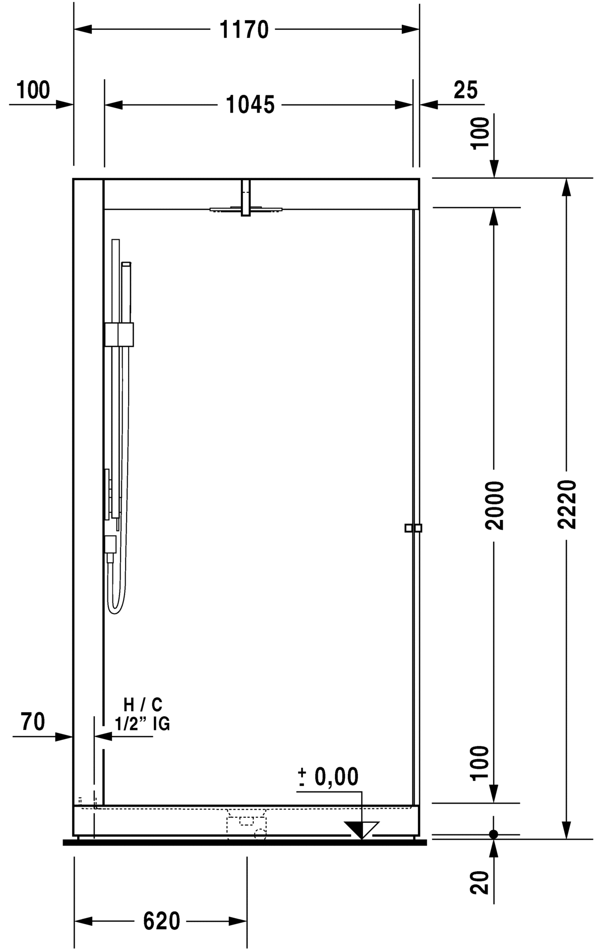 7505..002011000 Inipi Сауна Inipi Ama, пристенный и угловой вариант Белый глянцевый декор Duravit  - Вид №2