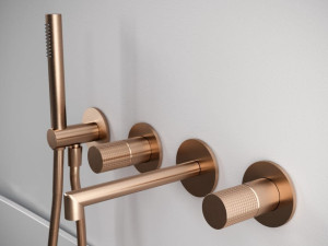 Набор латунных настенных ванн с ручным душем