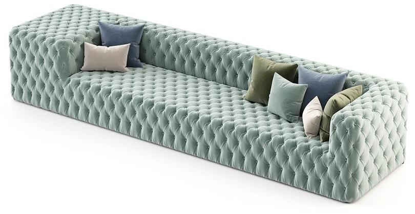 Laskasas Тафтинговый 3-местный диван из ткани sun-id-1405383 - Вид №1