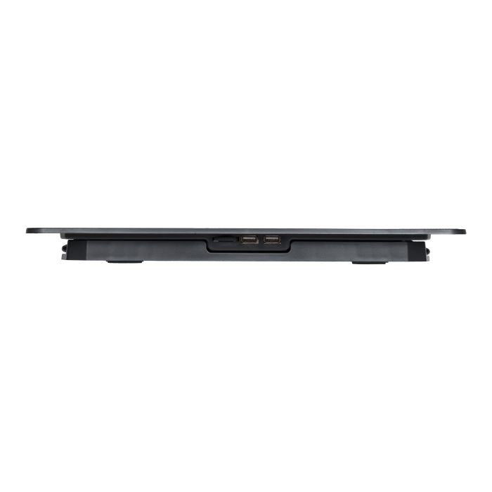 IP17 laptop cooling black (17,3", 2x(125x125), 2x2 led backlight, black plastic+metal mesh, 3 types height adjustable ) STM Santreyd  - Вид №7