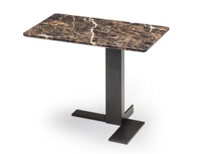 Мраморный прямоугольный журнальный столик