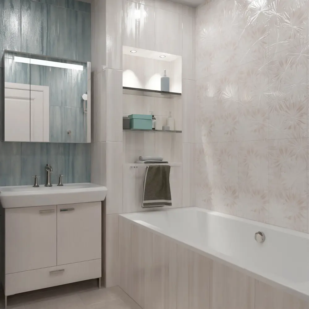 Нефрит-Керамика Довиль: бирюзовая керамическая плитка 30×60 см для интерьера 89232617 STLM-0944641 - Вид №9