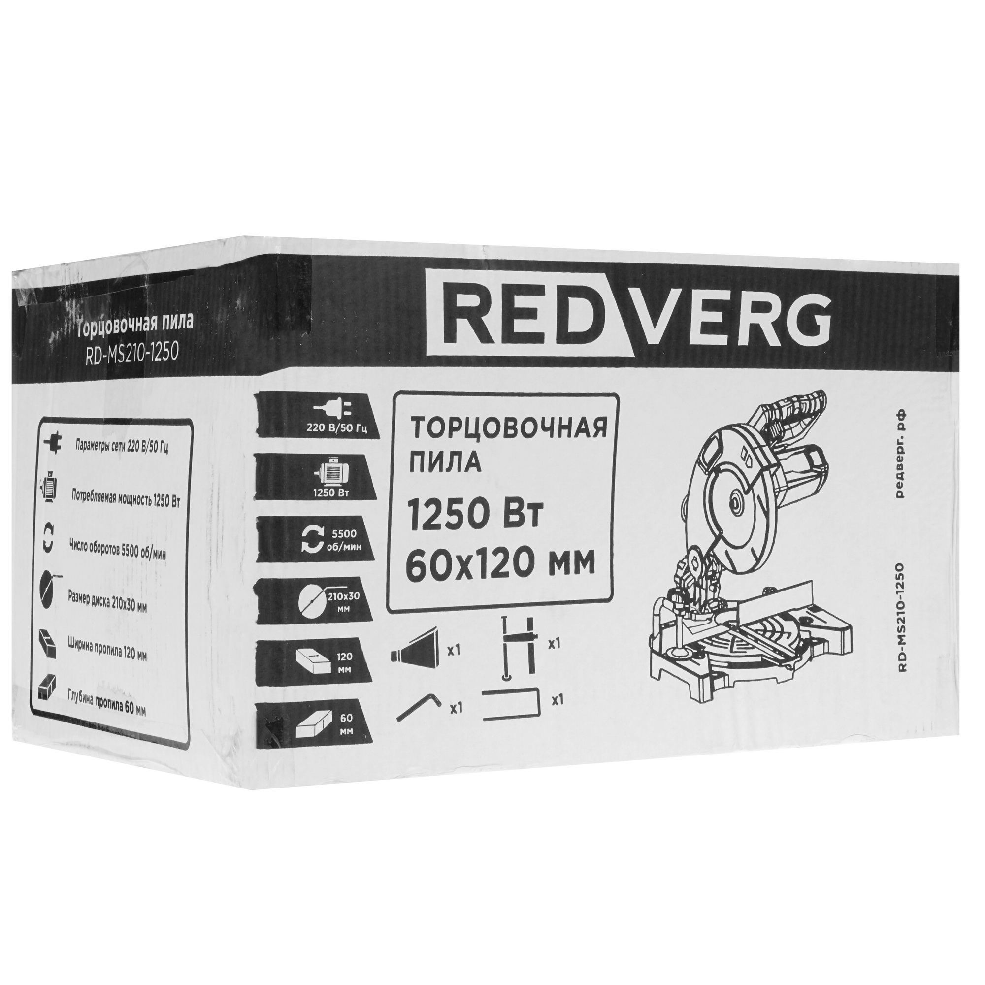 Торцовочная пила  RedVerg RD-MS210-1250 8168815 STDN-0054395 - Вид №7