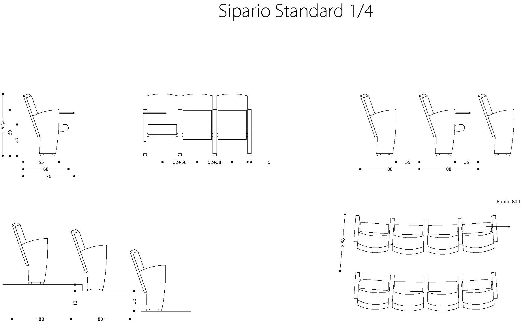 LAMM Сиденье для аудитории из ткани sun-id-1440942 - Вид №17