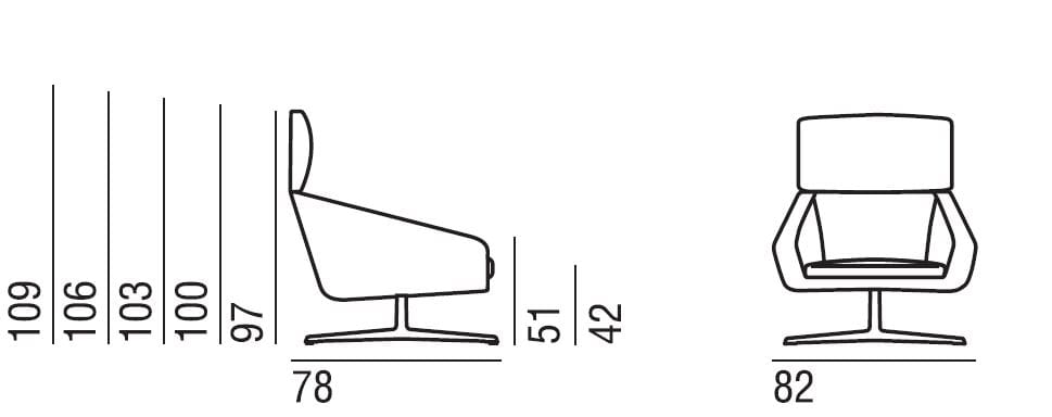 Съемное тканевое кресло с подлокотниками Verzelloni Sillón ARCH-00104471 - Вид №8