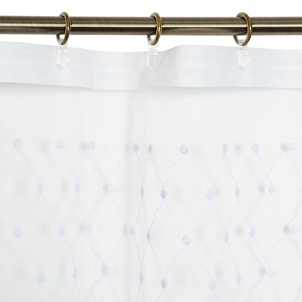 Тюль на ленте «Ромб», 250x260 см, геометрия, цвет белый AMORE MIO STLM-2110027 - Вид №5