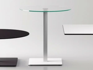 Systemtronic Круглый стеклянный стол по контракту Bada