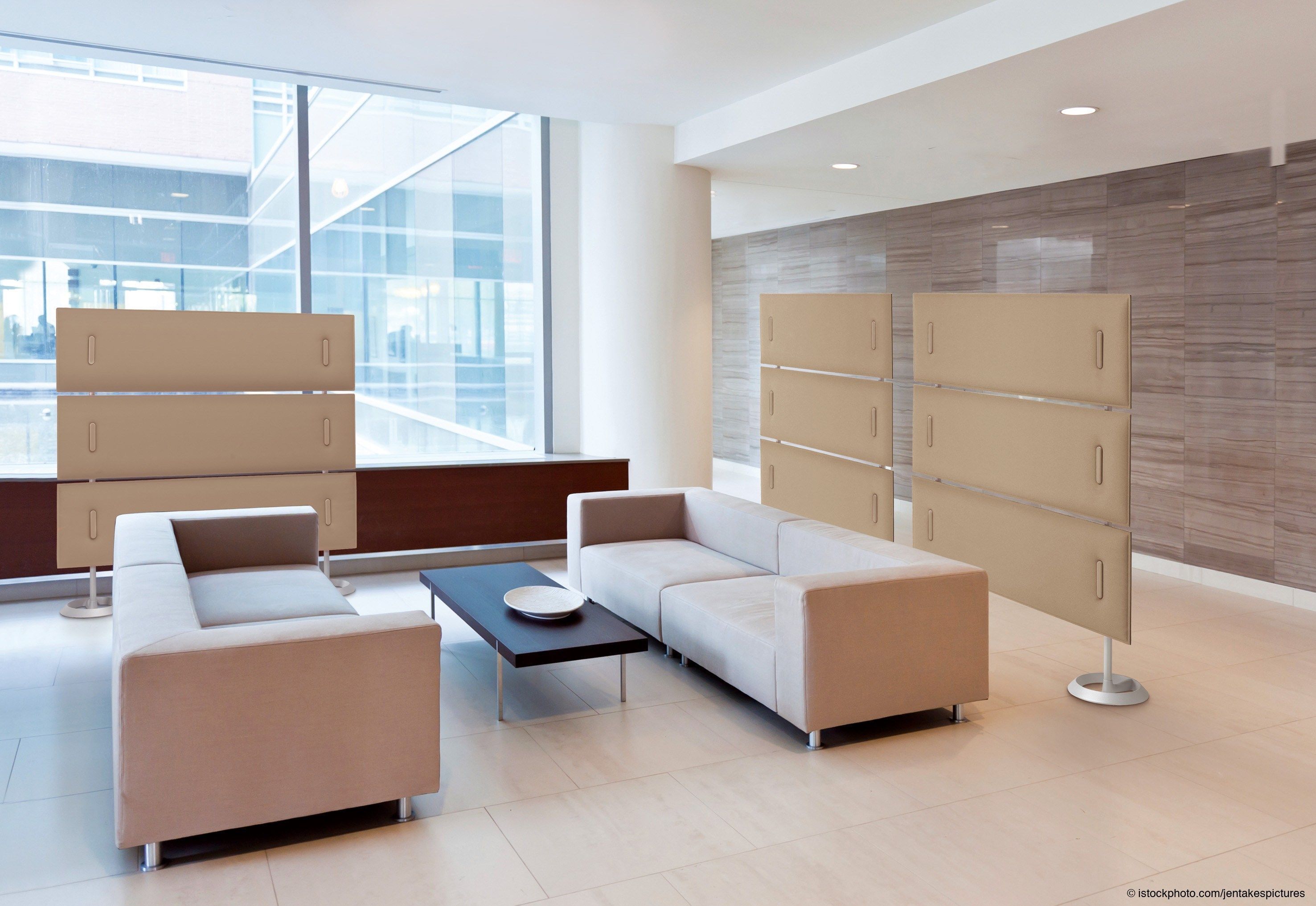 Звукопоглощающая офисная перегородка отдельно стоящая ткань Caimi Brevetti Snowsound Technology ARCH-00024906 - Вид №6