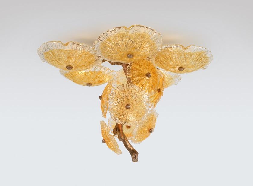 Serip Бронзовый потолочный светильник ручной работы Nenufar Ct3235/6 - Вид №3