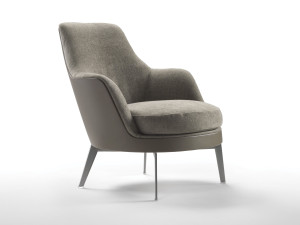 Тканевое кресло с подлокотниками