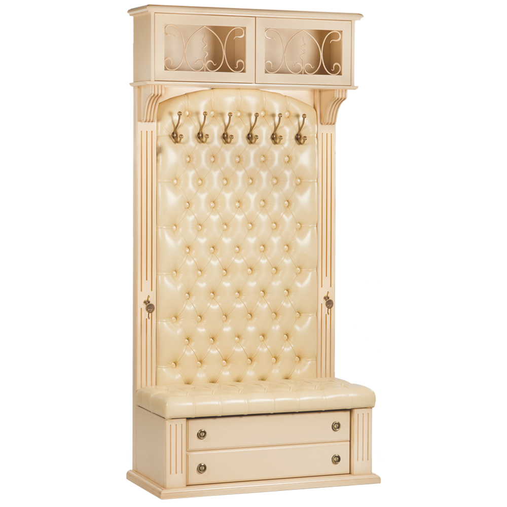 11258 Прихожая с ящиком и полкой Тауэр Гранд 1/1 Айвори Беж BOGACHO 4627138221754 - Вид №1