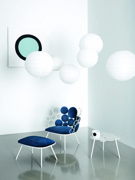 Saba Italia Садовое кресло из железа и ткани Grace sun-id-1470249 - Вид №4