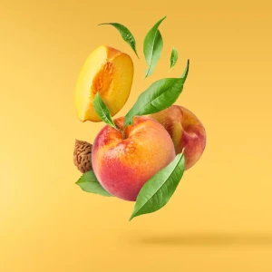 Картина на стекле Сочные персики 30x30 см