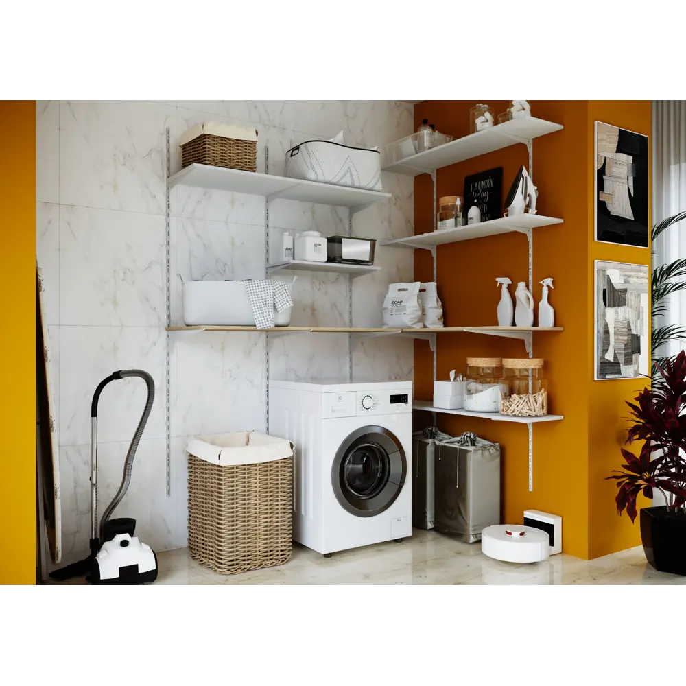 Spaceo: Двухрядные направляющие 150 см для систем хранения (4 шт) 89352371 STLM-1434268 - Вид №3