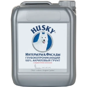 Грунтовка акриловая Husky для внешних и внутренних работ 5 л
