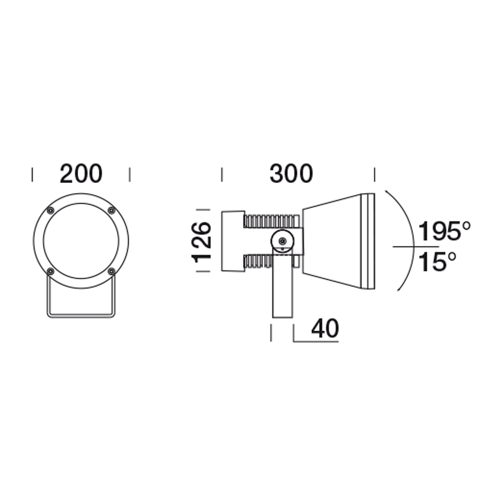 8422511 Проектор Platek SPRING Proiettore  SPRING Floodlight - 18 LED 3000K 9°  - Вид №14