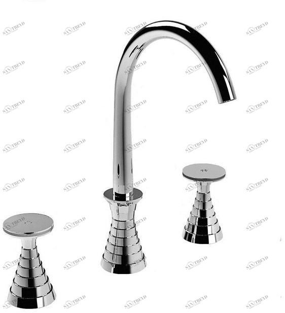 RUBINETTERIE STELLA Смеситель для раковины на 3 отверстия Titian 3225/bis