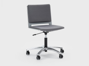 Тканевый регулируемый по высоте рабочий офисный стул с колесами