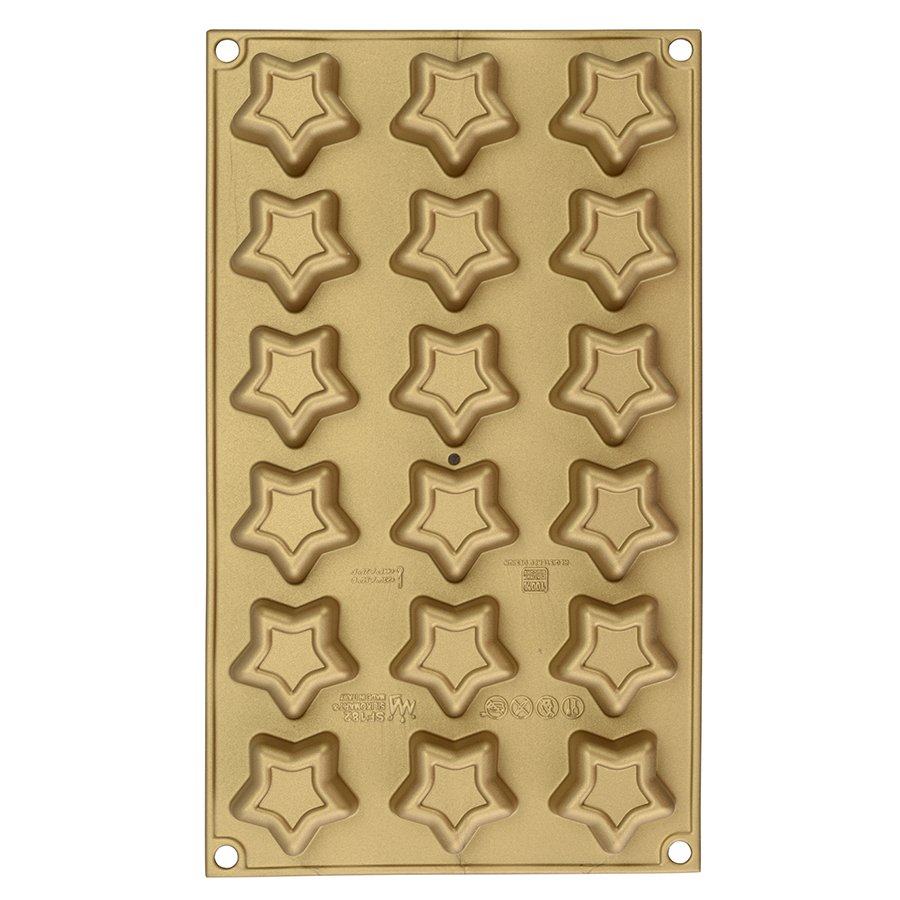 26.182.63.0063 Форма для приготовления пирожных stars силиконовая Silikomart  - Вид №6