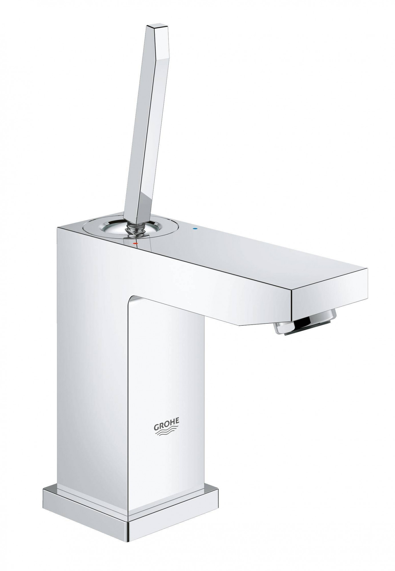 Смеситель для раковины GROHE Eurocube Joy с низким изливом, хром (23656000)