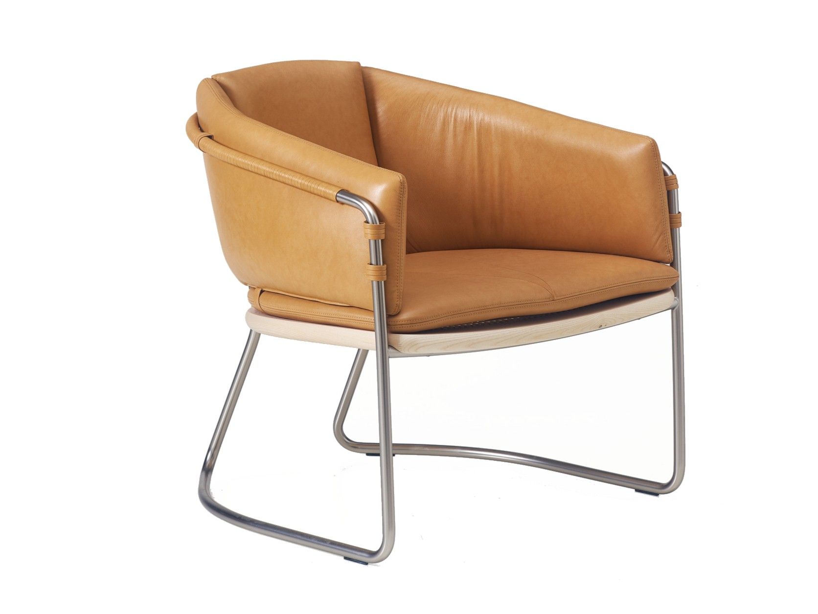 Мягкое кожаное кресло с подлокотниками BassamFellows ARCH-00068952 - Вид №6