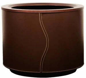 Hobby Flower Круглый кожаный горшок с автоматическим поливом Cuir