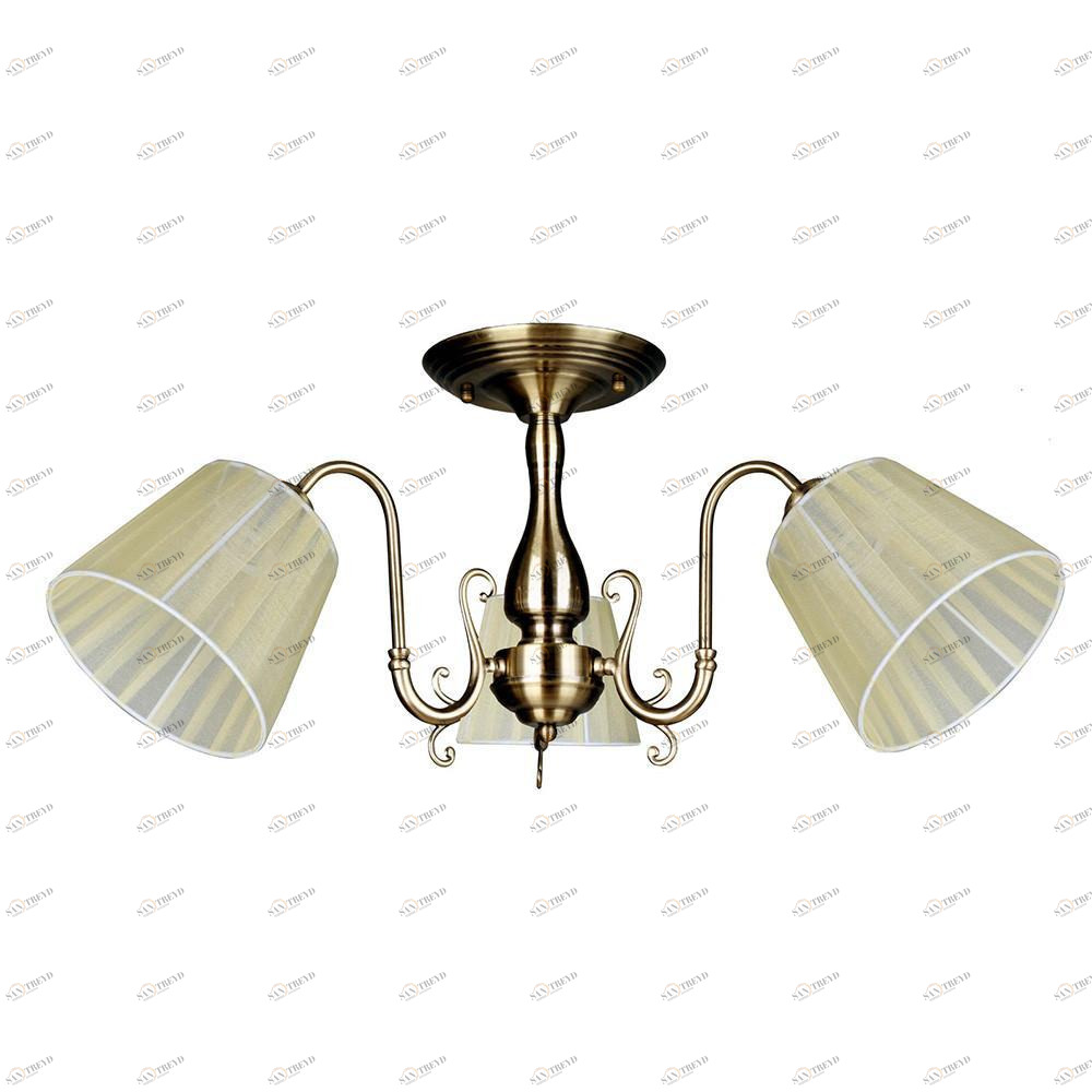 Потолочная люстра Omnilux Leonessa OML-29117-03 OMNILUX LEONESSA 336885 Бежевый;бронза 