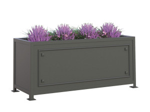 Стальная прямоугольная низкая плантатор