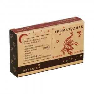 11665 Набор аромамасел Знаки Зодиака 1.5 мл 6 шт. Скорпион 02207 Botanika