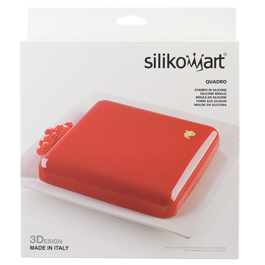 20.417.13.0065 Форма для приготовления торта quadro 21 х 21 см силиконовая Silikomart  - Вид №7
