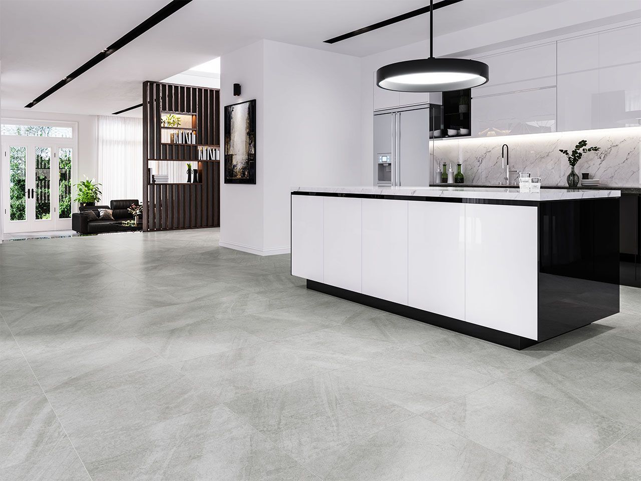 Пол из керамогранита с эффектом камня Kaleseramik плитка ARCH-00137559 - Вид №2