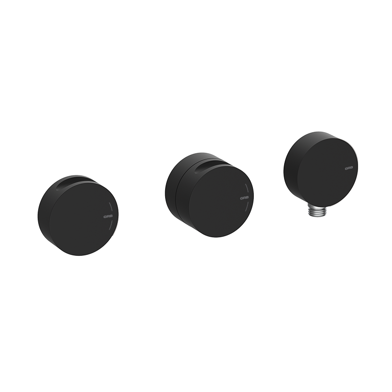 90103002 PREMIUM Черный термостатический 2/3 пути по горизонтали Черный GRB MIXERS 