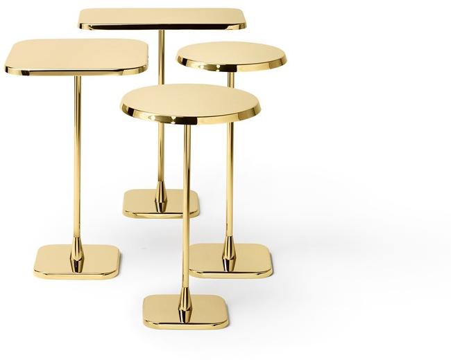 GHIDINI1961 Круглый журнальный столик из нержавеющей стали Opera sun-id-1449096 - Вид №1