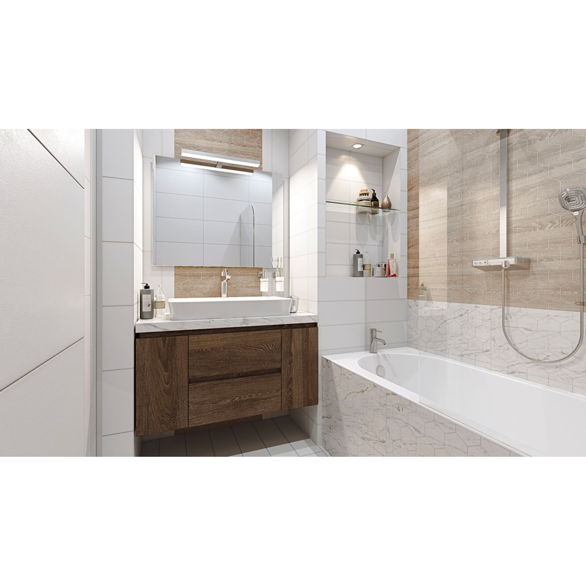 17179570 Зеркало к мебели с полочкой Aquaton « 80» Адель Santreyd - Вид №2