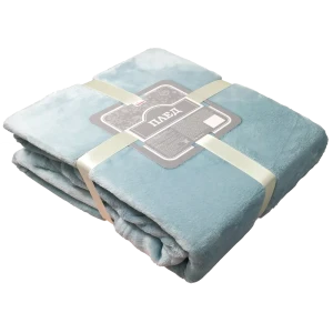 Плед «Тропикана» 180x200 см фланель цвет голубой