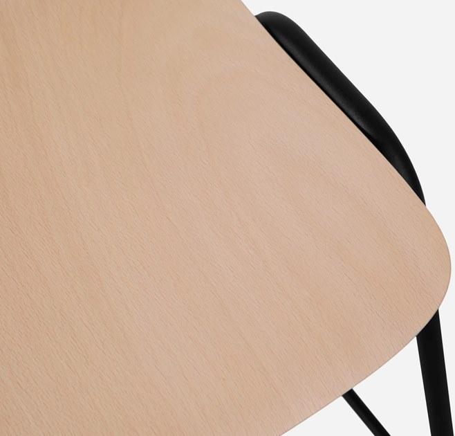 Hem Табурет из стали и дерева с подставкой для ног Touchwood sun-id-1402167 - Вид №4