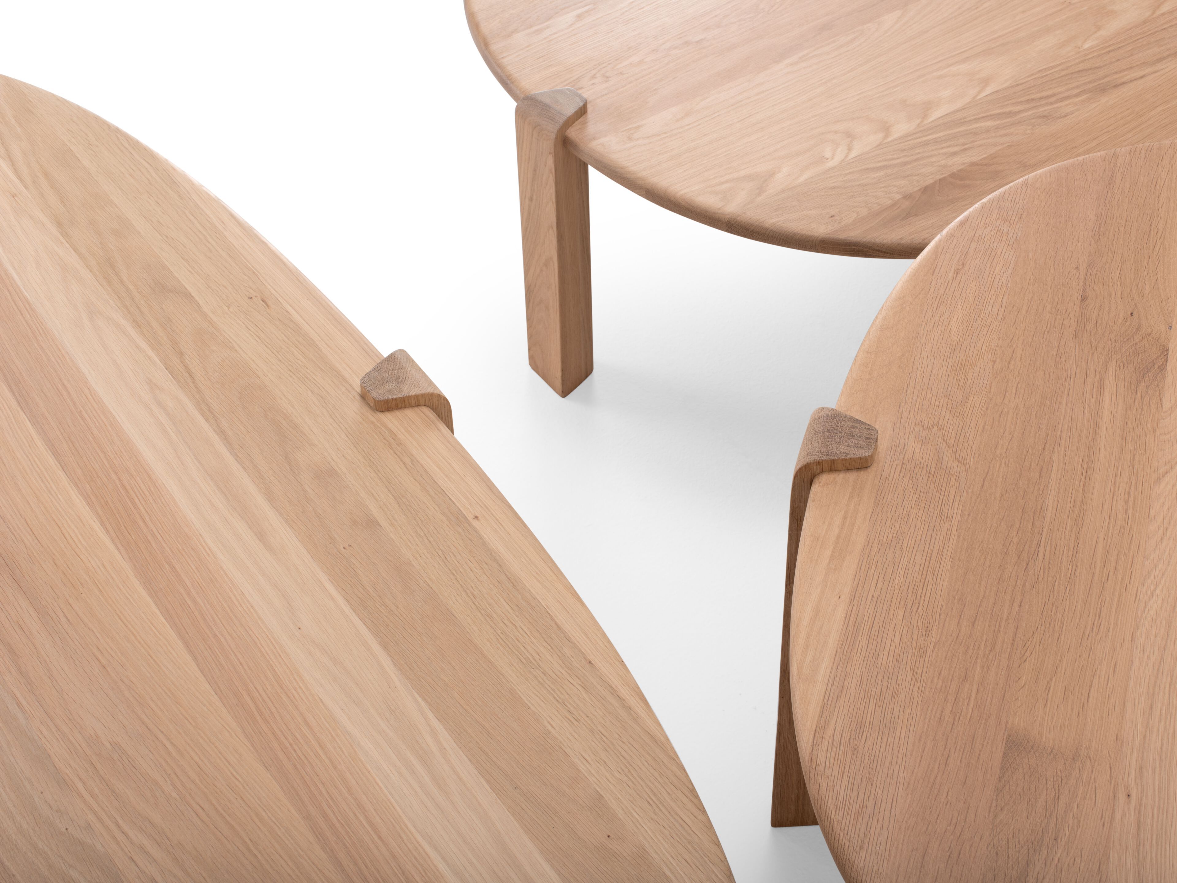 Овальный журнальный столик из дуба Gazzda KULIN ARCH-00147154 - Вид №3