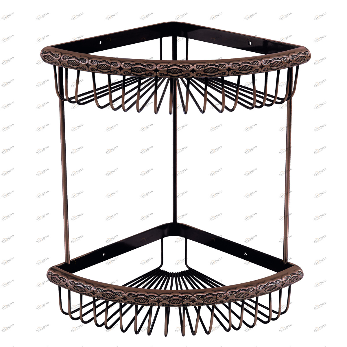 LM6682ORB Аксессуары Jasmine полка угловая, 240х240х90 мм, черная бронза LEMARK 