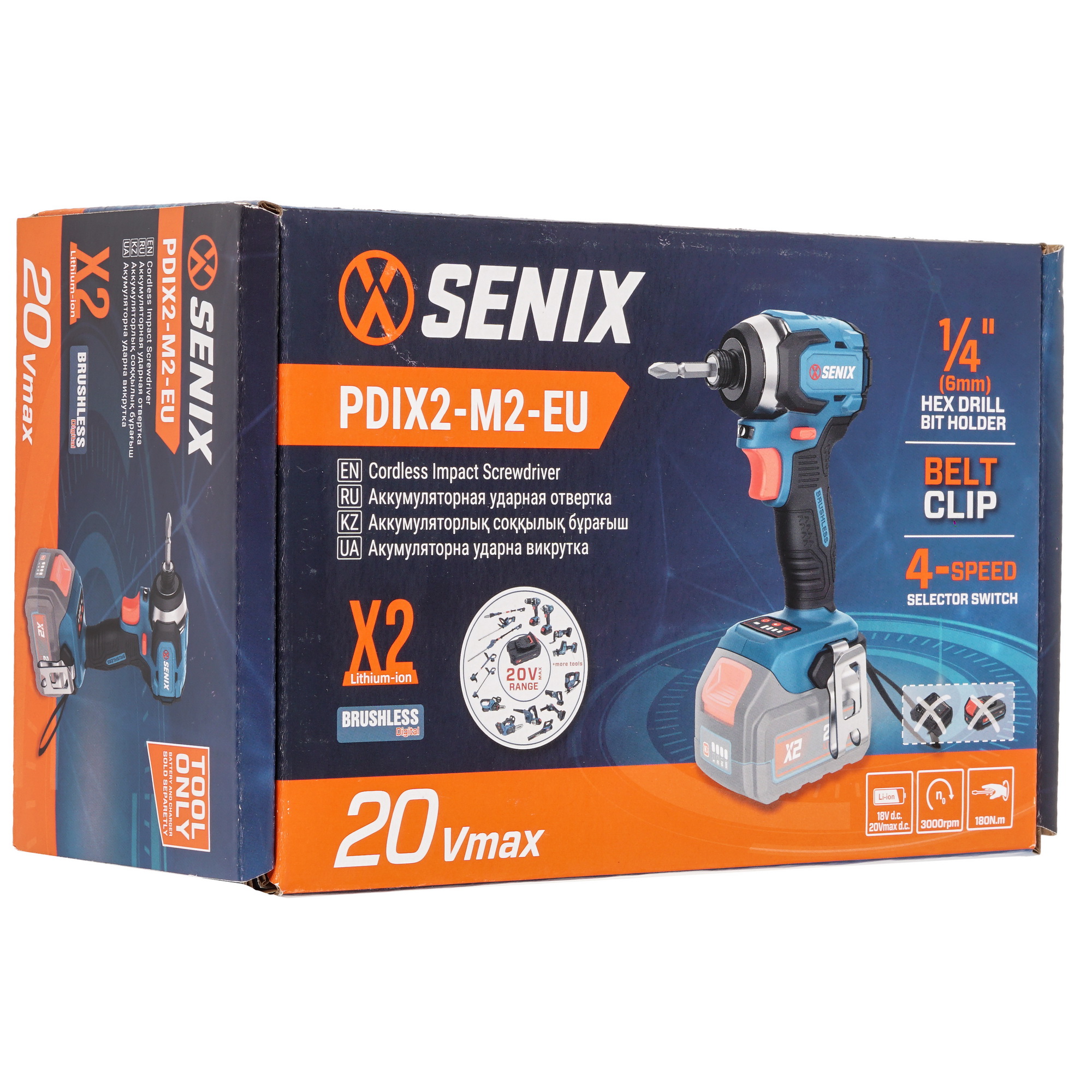 Винтоверт SENIX PDIX2-M2-EU 20 Volt Max X2 , Без ЗУ, Без АКБ 9067911 STDN-0049128 - Вид №6