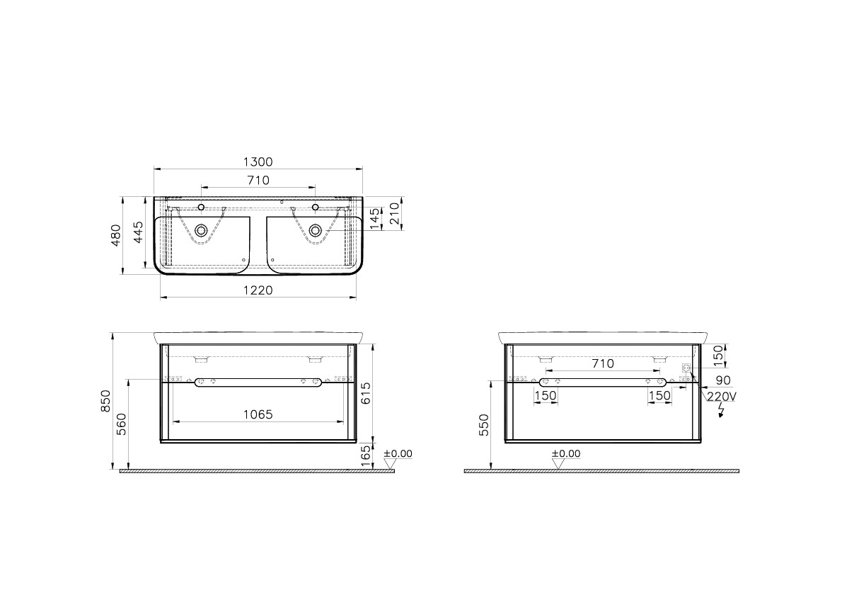61188 Раковина Vitraglobal Sento - Вид №1