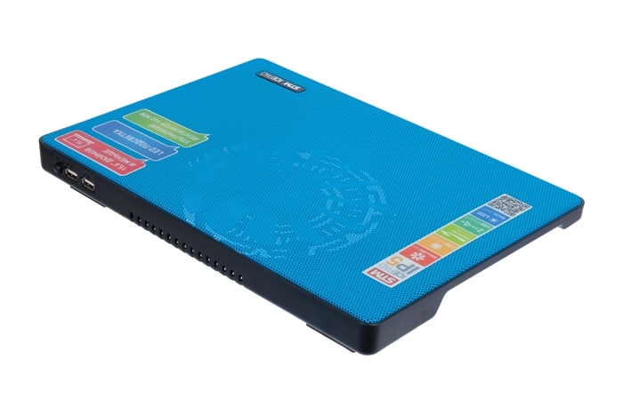 IP5 Blue laptop cooling (15,6", 1x(160x160), 2xusb, 4 led backlight, black plastic+metal mech) STM Santreyd  - Вид №9