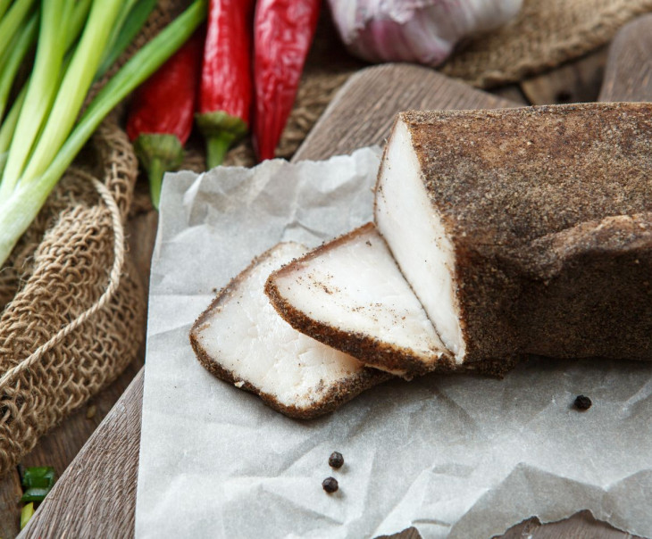 4047 Сало соленое в черном перце Вкусляндия  - Вид №1