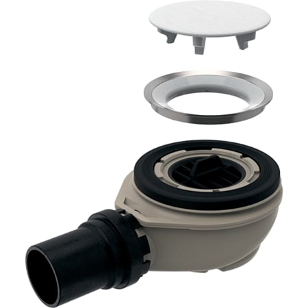 154.016.00.1 Сифон для душевых поддонов Geberit для душевого поддона Setaplano, высота гидрозатвора 50 мм Geberit 