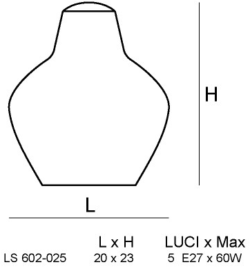 Siru Подвесной светильник из муранского стекла London Ls602-025 - Вид №1