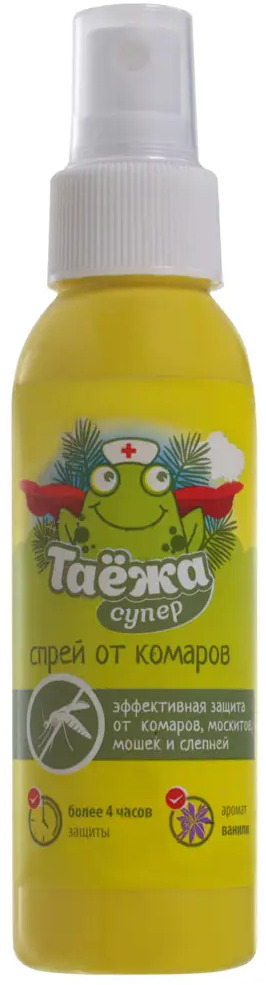 Спрей ТАЕЖА-супер для защиты от комаров и мошек, 100 мл 15163591