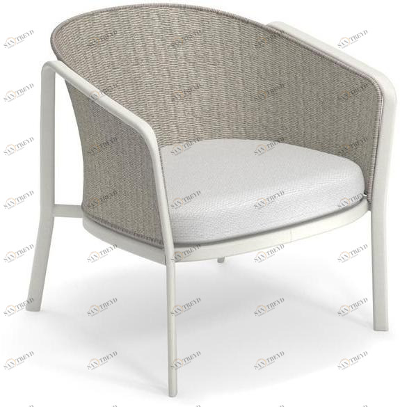 emu Кресло для отдыха из алюминия и плетеной веревки Carousel 1216