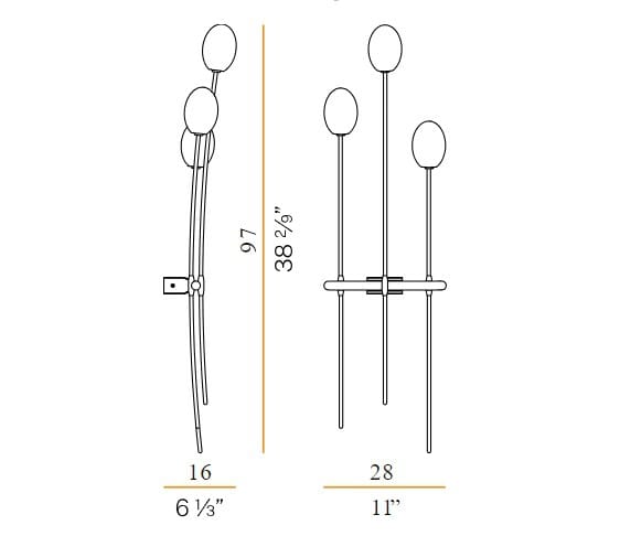 Алюминиевый светодиодный настенный светильник Panzeri Roris ARCH-00008920 - Вид №1