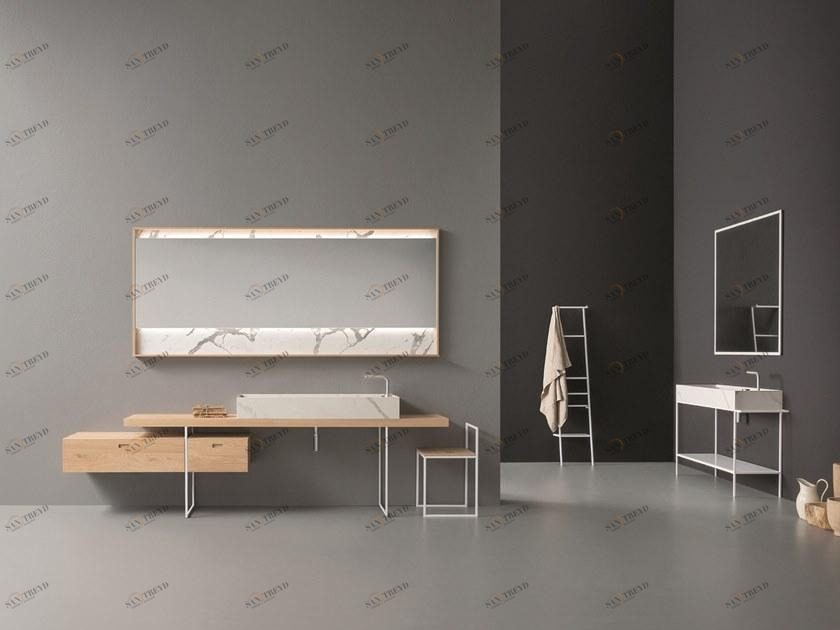 NOVELLO Мебель для умывальника из дуба с зеркалом Craft 2.0 sun-id-1409180