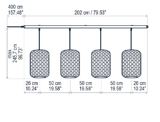 Освещение трека из полиэтиленового волокна Bover Nans ARCH-00152667 - Вид №4