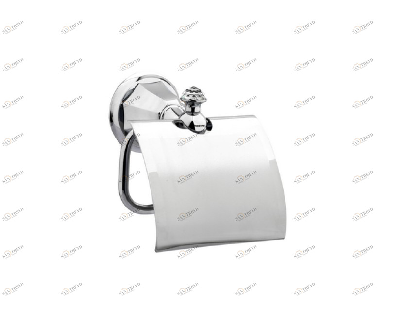 038277.T00.50 Держатель для туалетной бумаги с кристаллами сваровски Яркий хром Mestre Indica